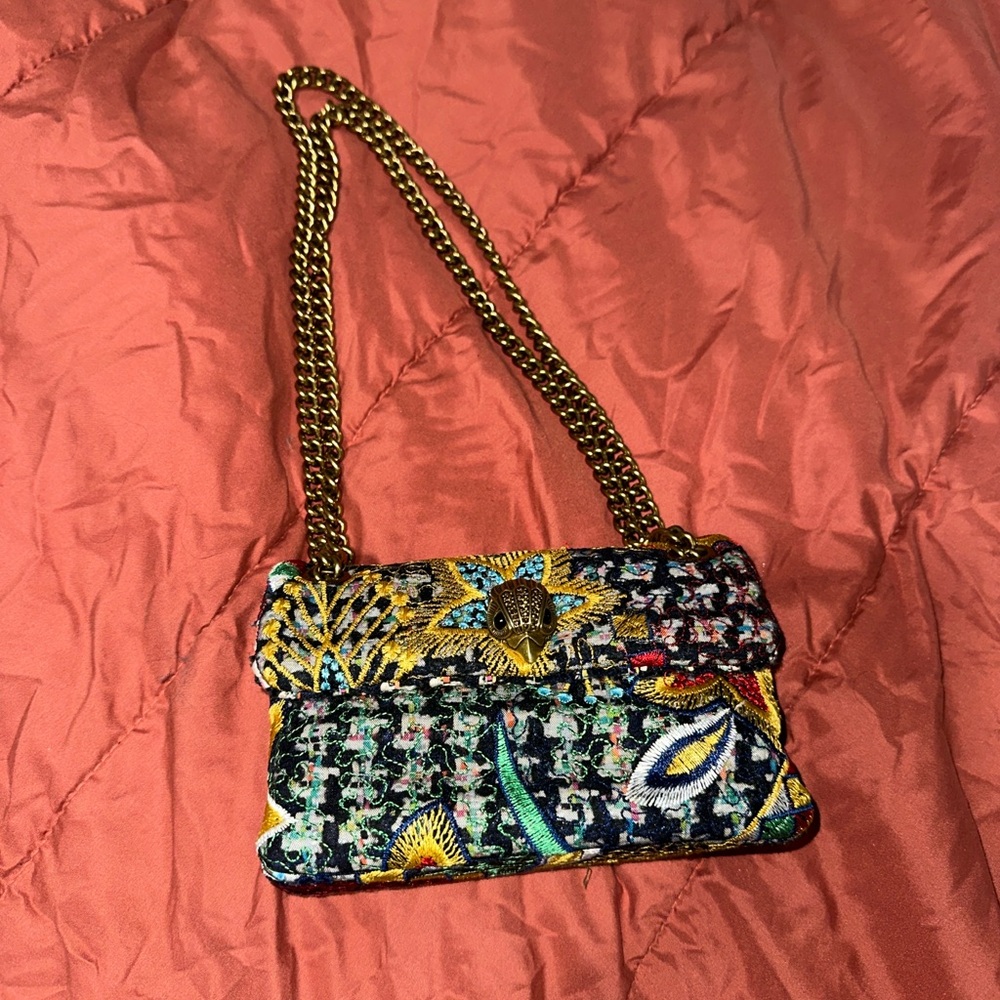 Kurt Geiger Multicolor Embroidered Shoulder Bag